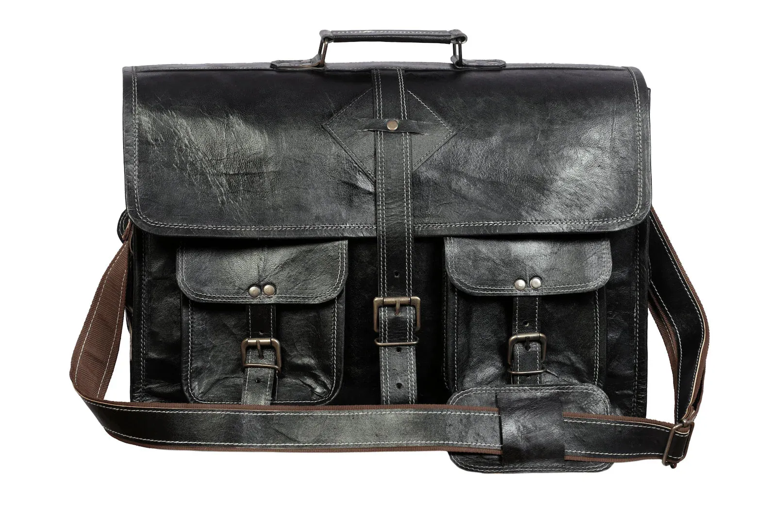 Leather Messenger Bag, Shoulder Bag