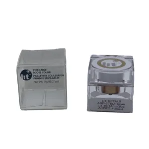 Lit Cosmetics Stackable Loose Color Lit Metal Addicted   Silver - 0.7 oz