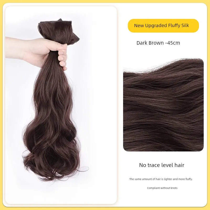 Long Hair Artificial Human Wig Big Wave & Curly Hair Fluffy Hair Extension