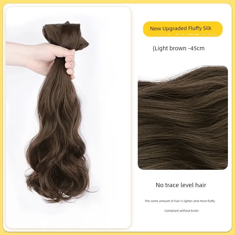 Long Hair Artificial Human Wig Big Wave & Curly Hair Fluffy Hair Extension