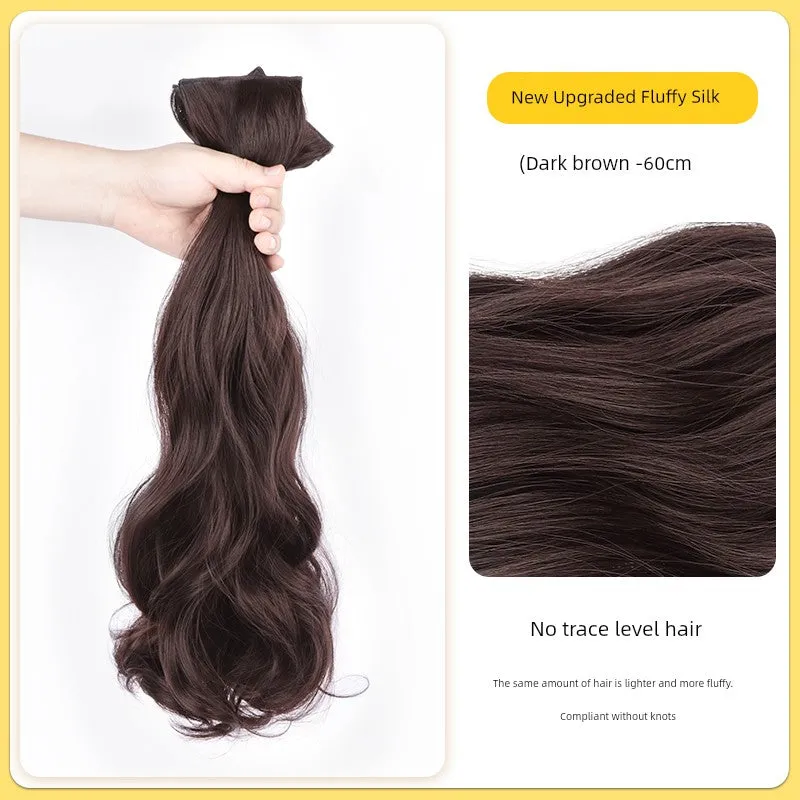 Long Hair Artificial Human Wig Big Wave & Curly Hair Fluffy Hair Extension
