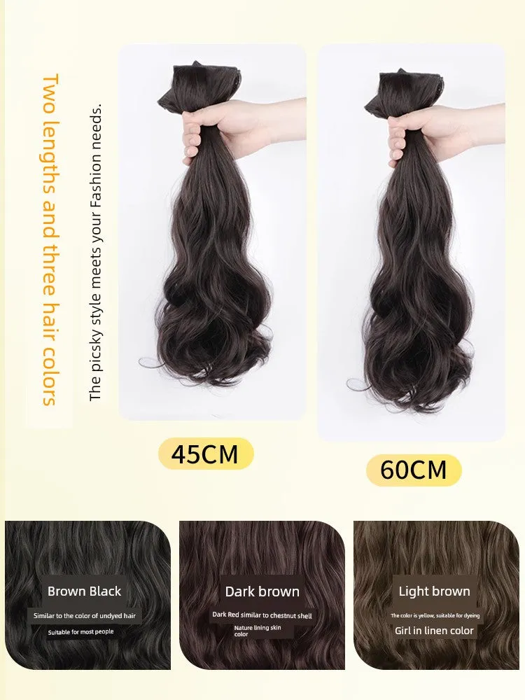 Long Hair Artificial Human Wig Big Wave & Curly Hair Fluffy Hair Extension