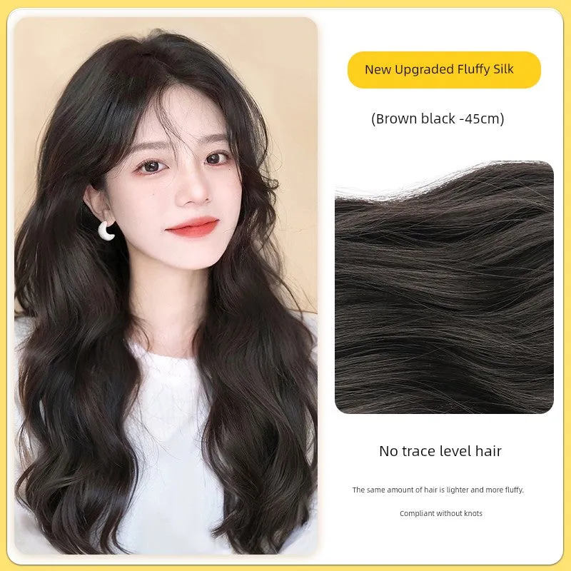 Long Hair Artificial Human Wig Big Wave & Curly Hair Fluffy Hair Extension