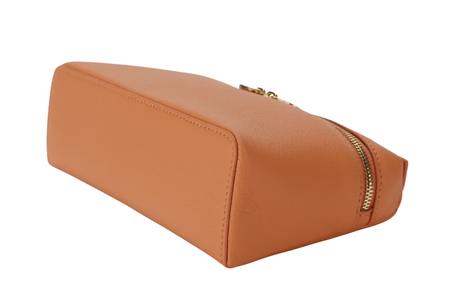 LORO PIANA EXTRA POCKET L19 CALFSKIN CINNAMON ORANGE (LOAX) GOLD HARDWARE WITH STRAP , DUST COVER AND BOX