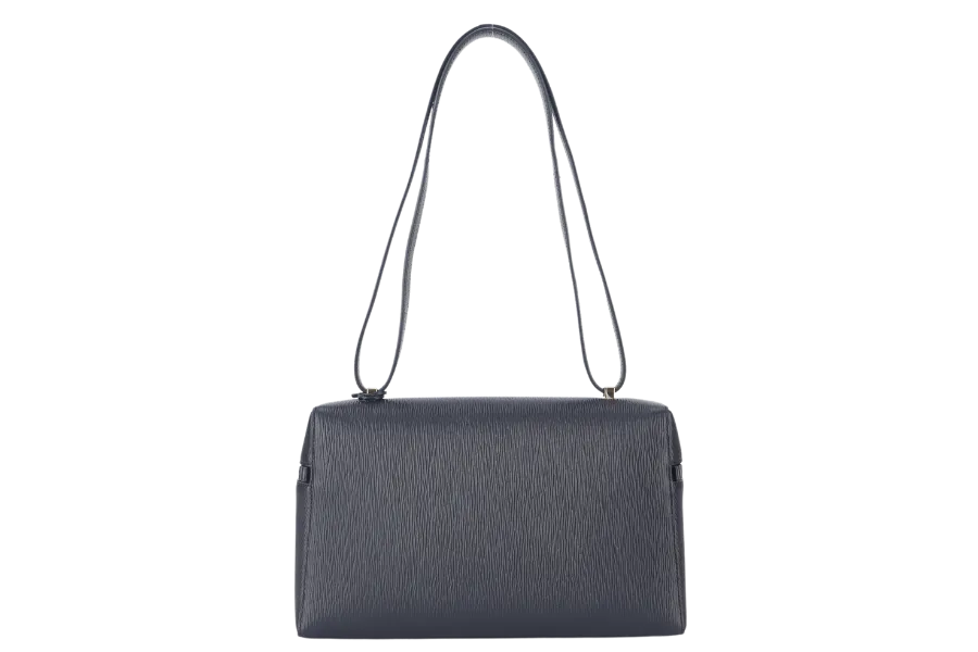 LORO PIANA L27 ZIBELINE NAVY BLUE GOLD HARDWARE (W1B4) WITH DUST COVER AND BOX
