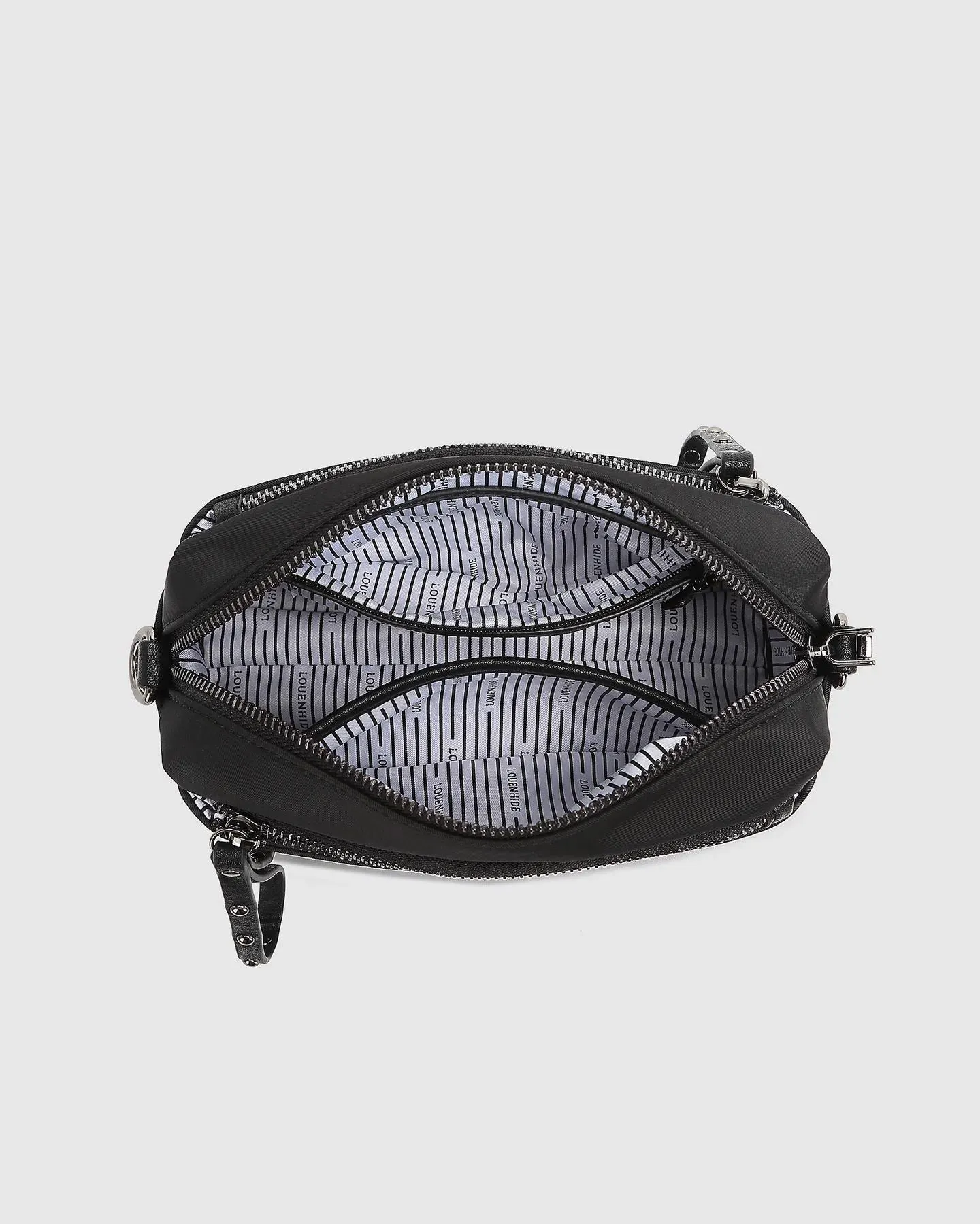 LOUENHIDE Rowie Nylon Crossbody Bag - Black