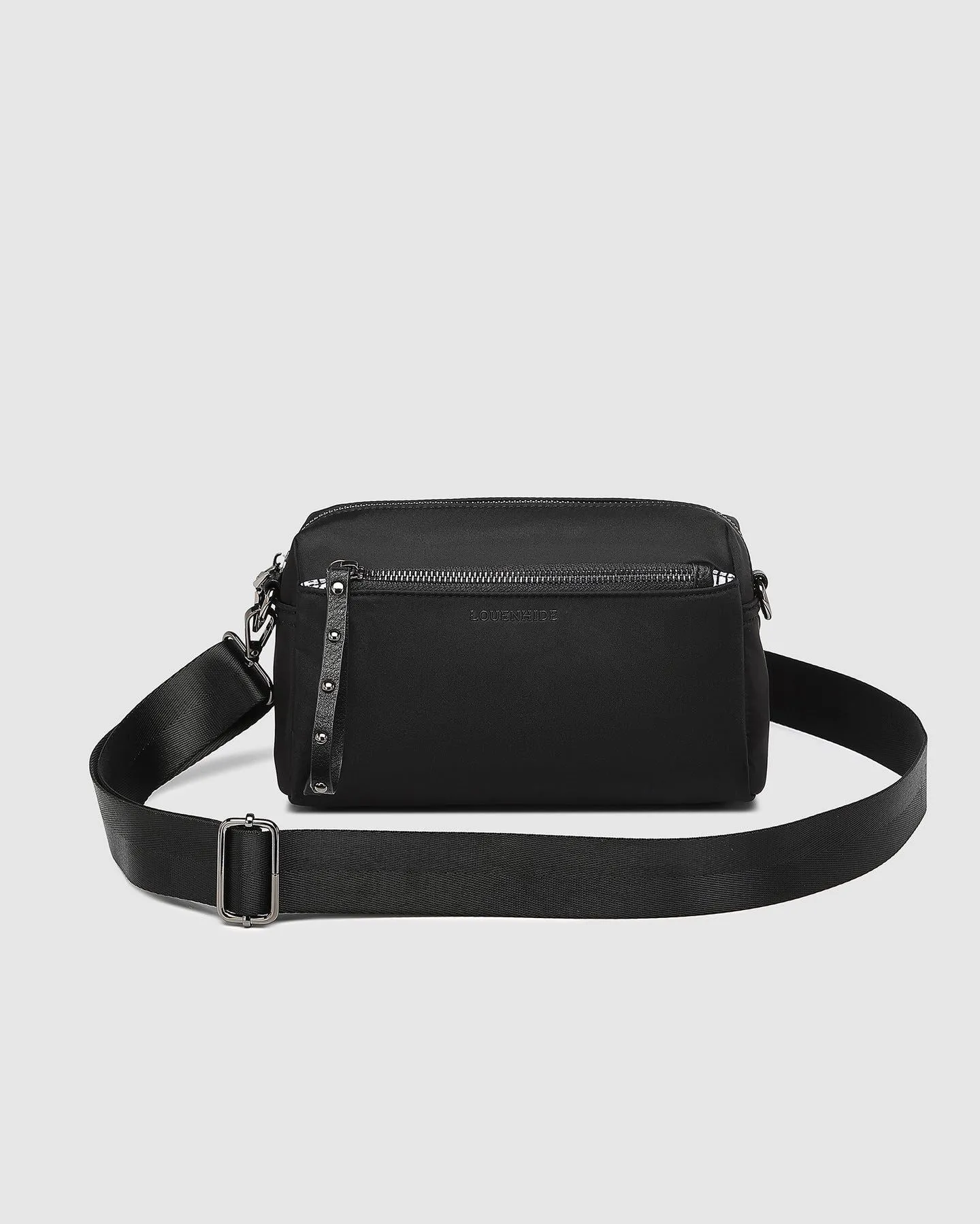 LOUENHIDE Rowie Nylon Crossbody Bag - Black