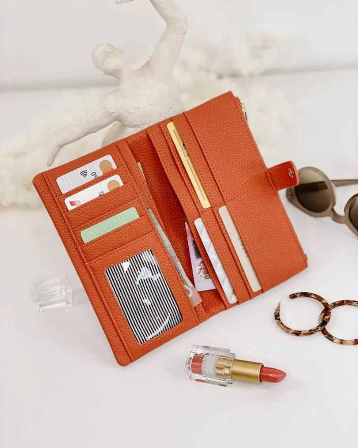 LOUENHIDE Stella Wallet - Tangerine