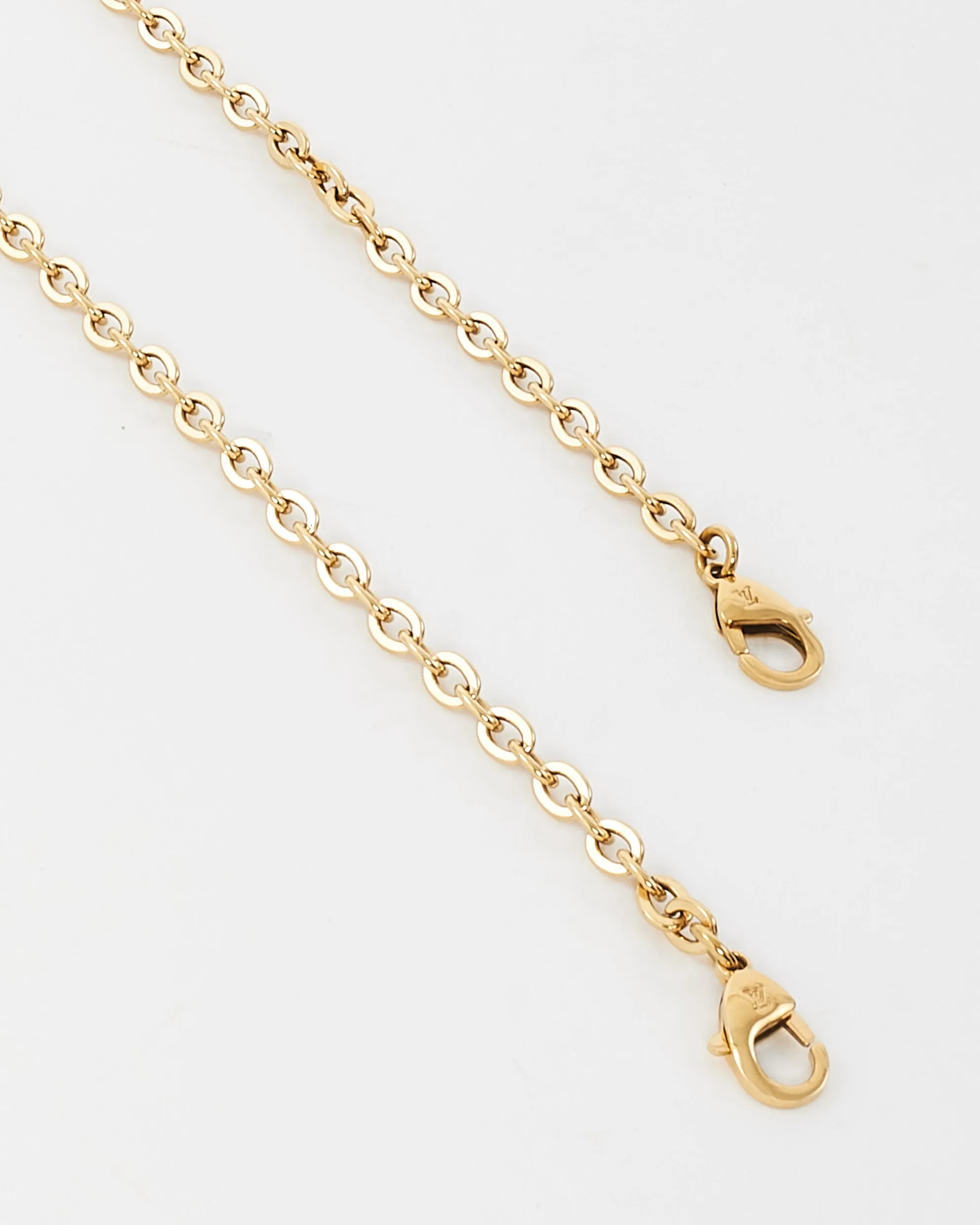 Louis Vuitton Gold Tone Metal Felicie Chain Strap