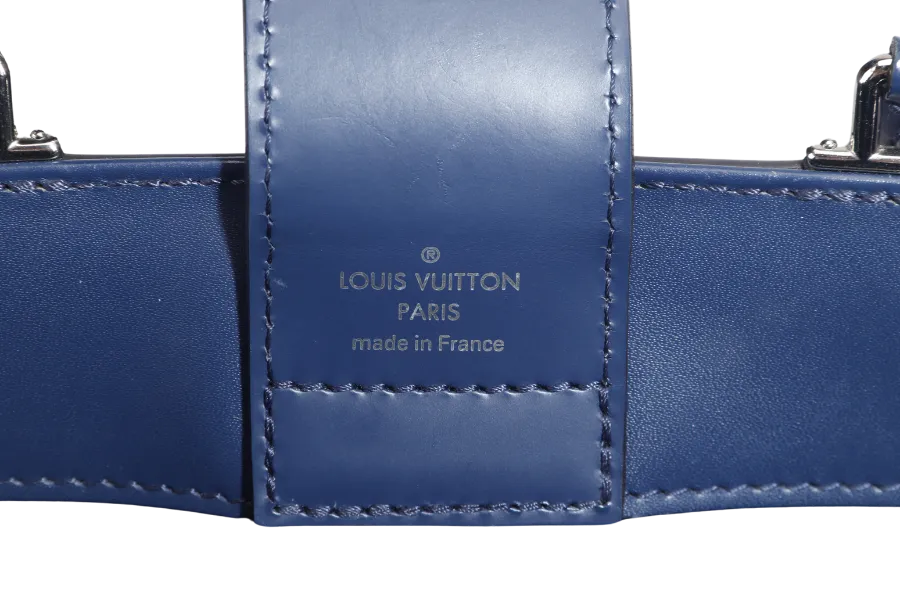 LOUIS VUITTON KLEBER PM RED EPI LEATHER SILVER HARDWARE WITH STRAPS AND DUST COVER