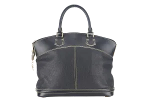 LOUIS VUITTON LOCKIT SUHALI PM BLACK LEATHER GOLD HARDWARE NO DUST COVER
