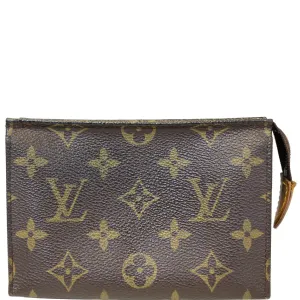 LOUIS VUITTON Monogram Canvas Toiletry Pouch Brown