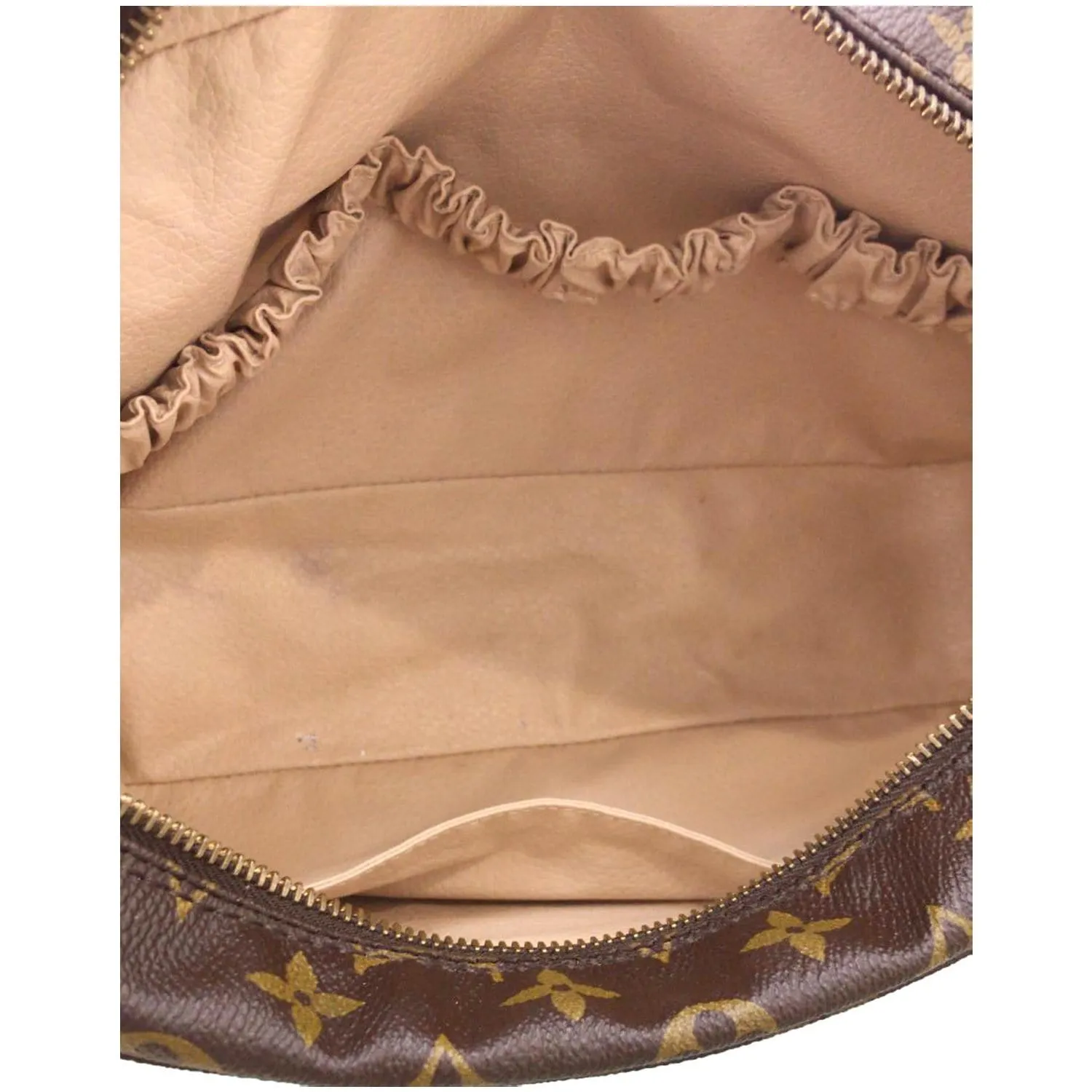 LOUIS VUITTON Trousse Toilette 28 Monogram Canvas Cosmetic Pouch Brown