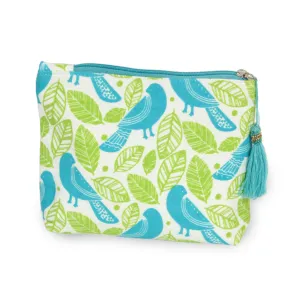 Love Bird Cosmetic Case, Turquoise