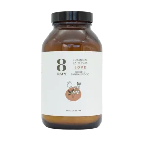 LOVE BOTANICAL BATH SOAK Rose   Sandalwood