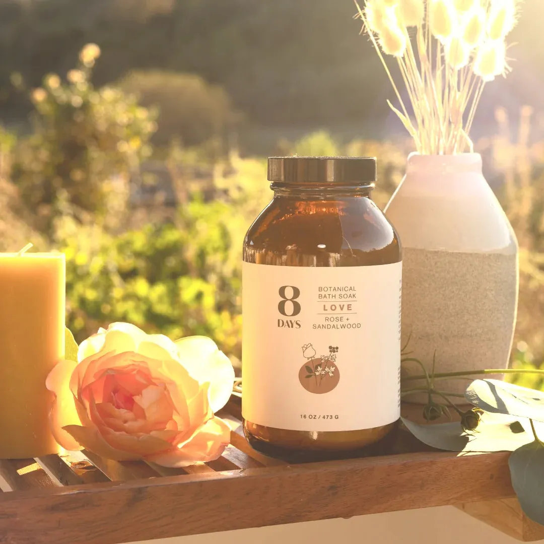 LOVE BOTANICAL BATH SOAK Rose   Sandalwood