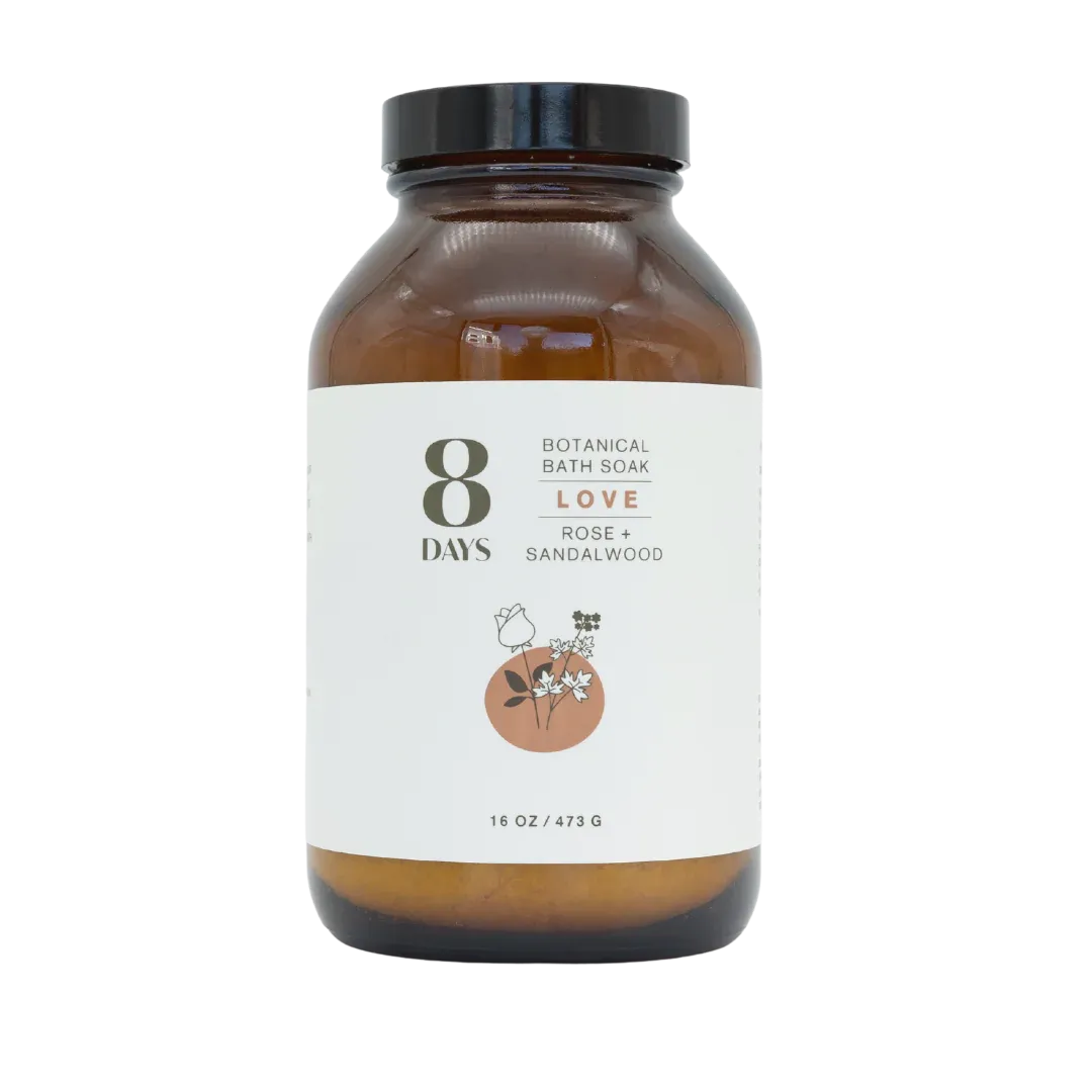 LOVE BOTANICAL BATH SOAK Rose   Sandalwood