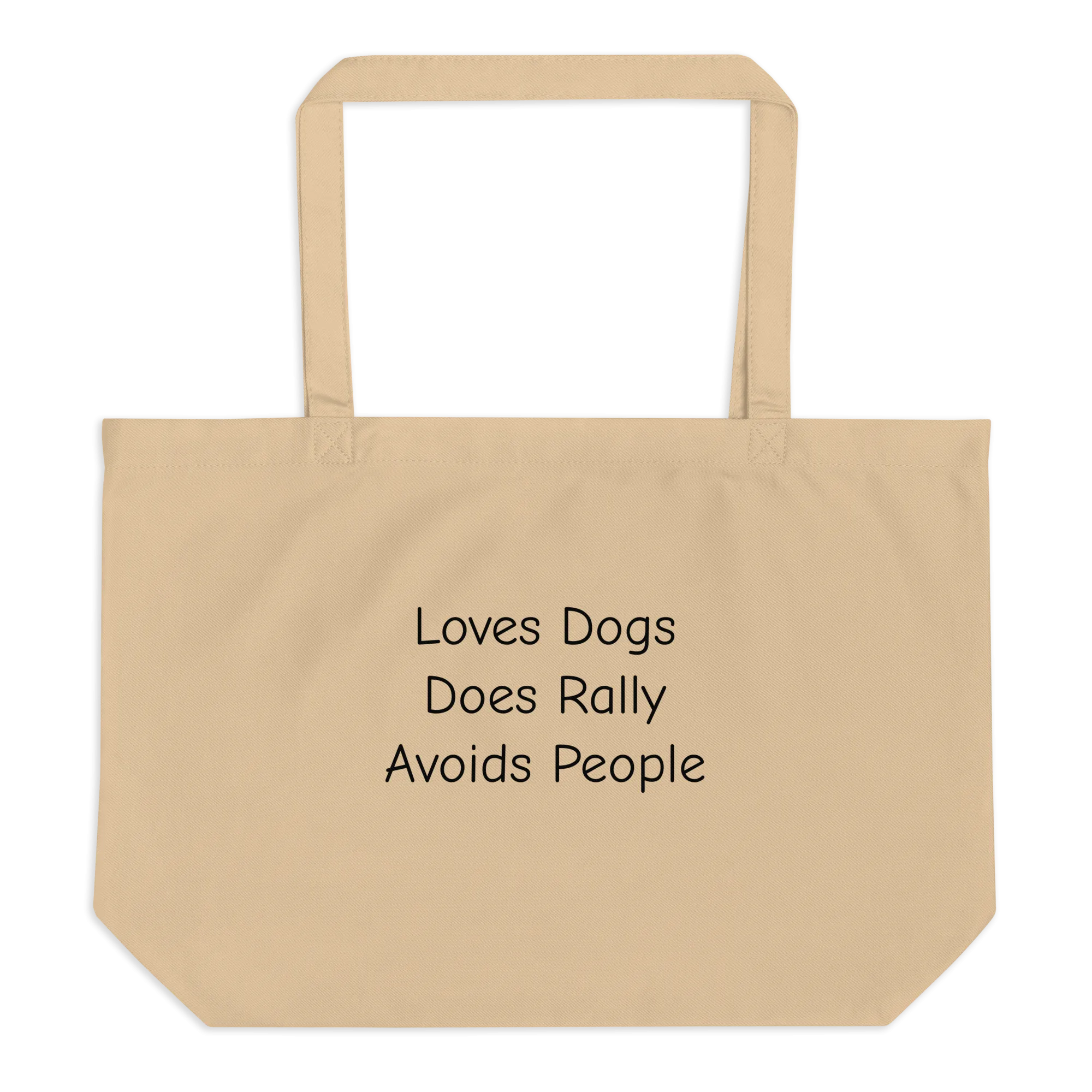 Loves Dogs, Does Rally X-Large Tote/ Shopping Bags