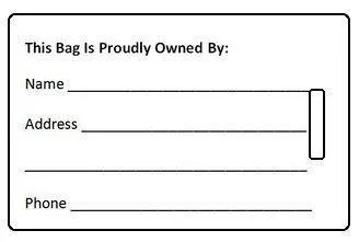 Luggage Pros "Proud Troops Supporter" Luggage Tag