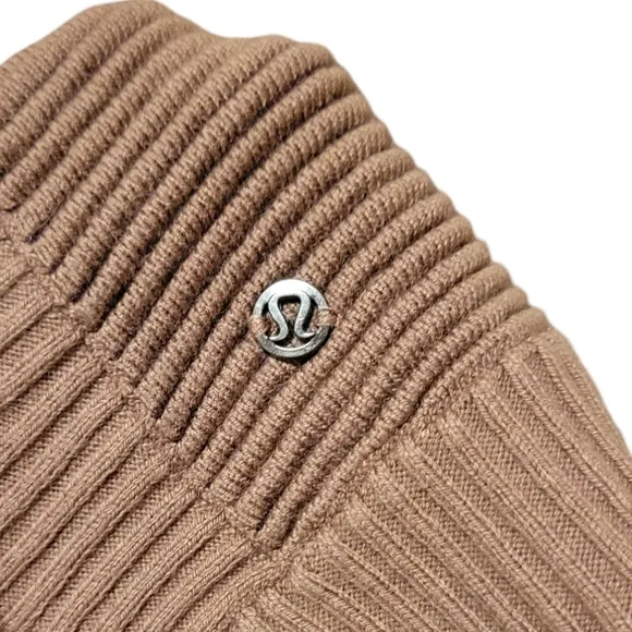 Lululemon It All Lines Up Poncho Garnet / Spanish Oak One Size Wrap Scarf Cape