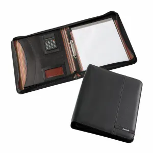 Madrid A4 Zippered Compendium w/ Calculator