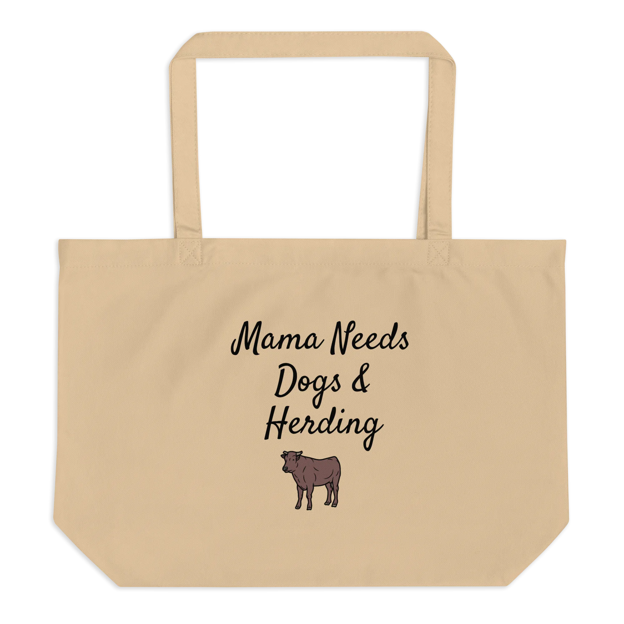 Mama Needs Dogs & Cattle Herding X-Large Tote/ Shopping Bags