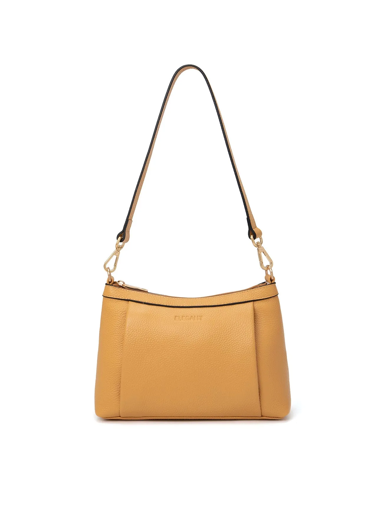 MARCIA LEATHER XBODY BAG- BLACK- E1-0830-DIJON-SALE