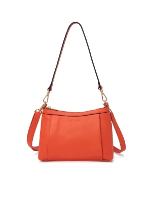 MARCIA LEATHER XBODY BAG-E1-0830-TANGERINE
