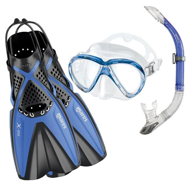 Mares X-One Fins & Marea Mask Snorkelling Set