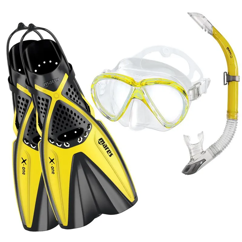 Mares X-One Fins & Marea Mask Snorkelling Set
