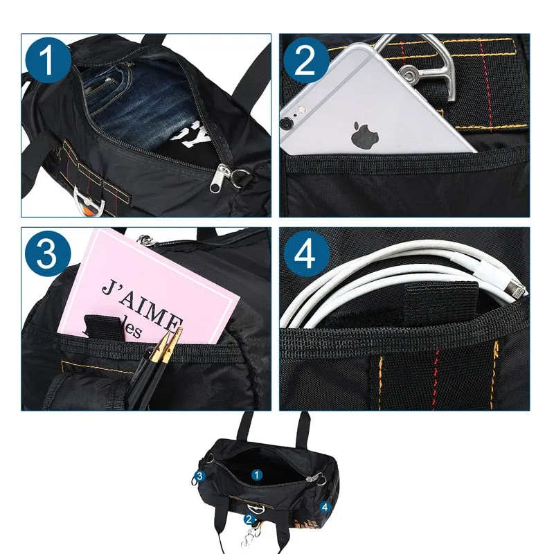 Maverick Tactical Duffel Bag Travel Bag Cabin Bag Parachute Bag in Black