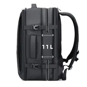 Men Backpack Waterproof 17 Inch Laptop Black