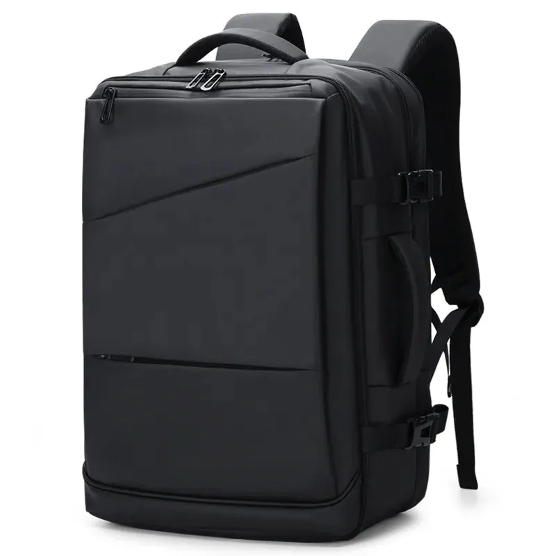 Men Backpack Waterproof 17 Inch Laptop Black