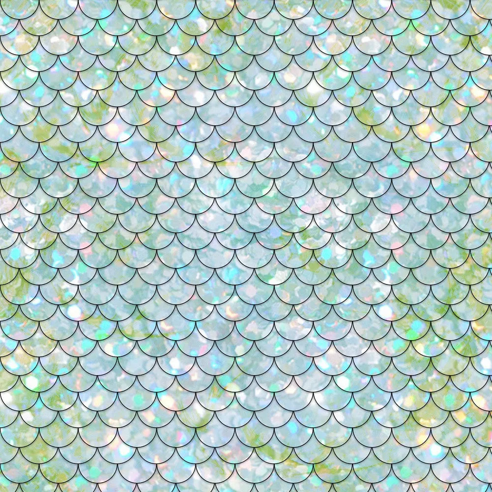 Mermaid Tail Adhesive Vinyl Sheet