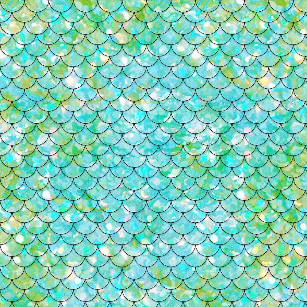 Mermaid Tail Adhesive Vinyl Sheet