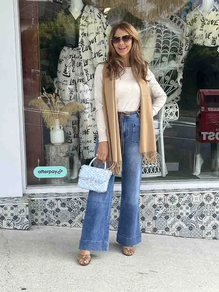 Millie Boucle Bag - Pale Blue