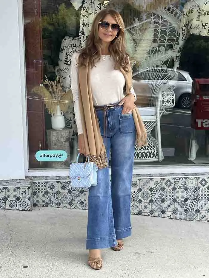 Millie Boucle Bag - Pale Blue