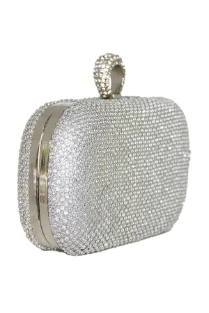 Mimi Silver Ring Clutch