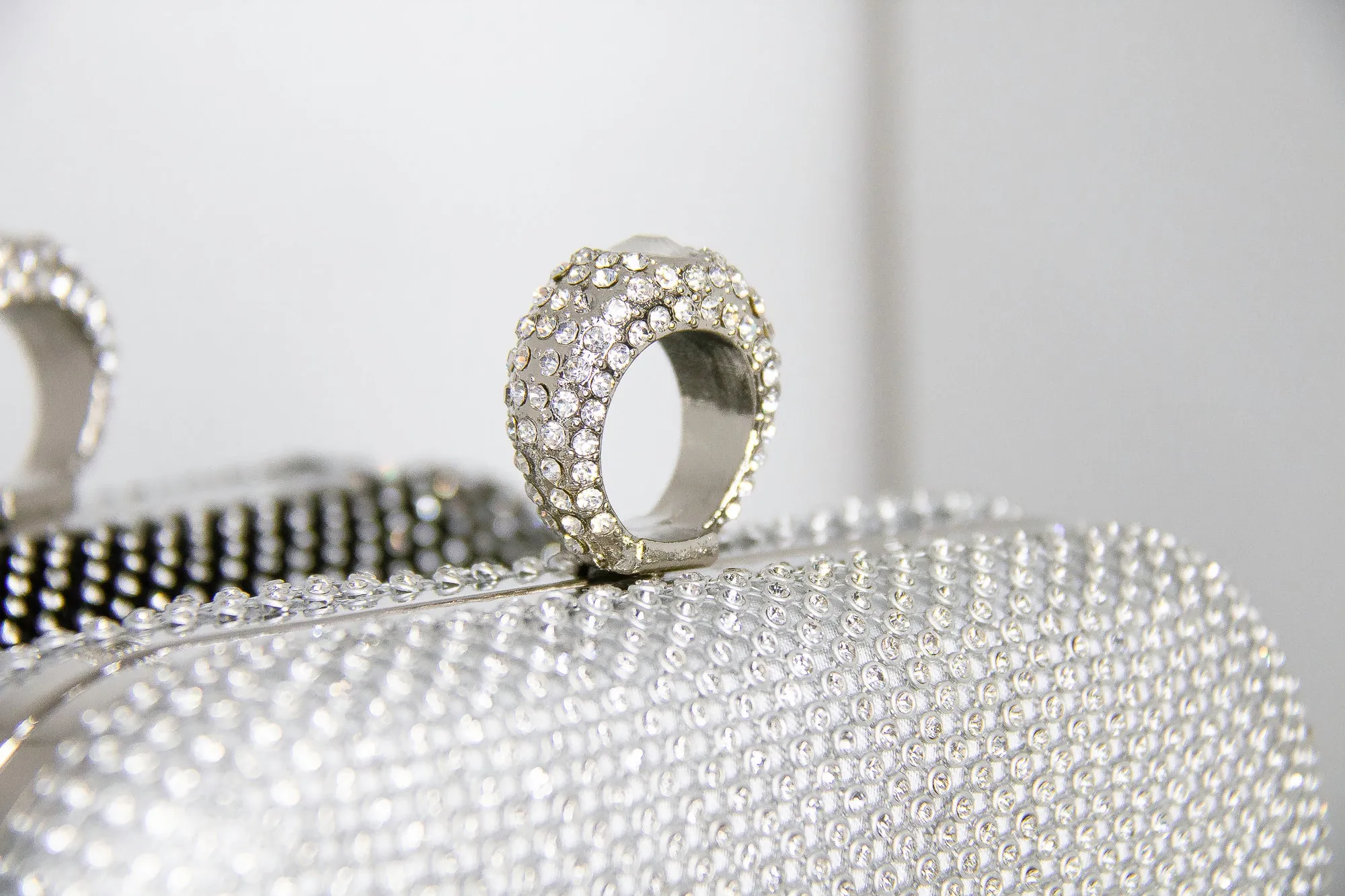 Mimi Silver Ring Clutch