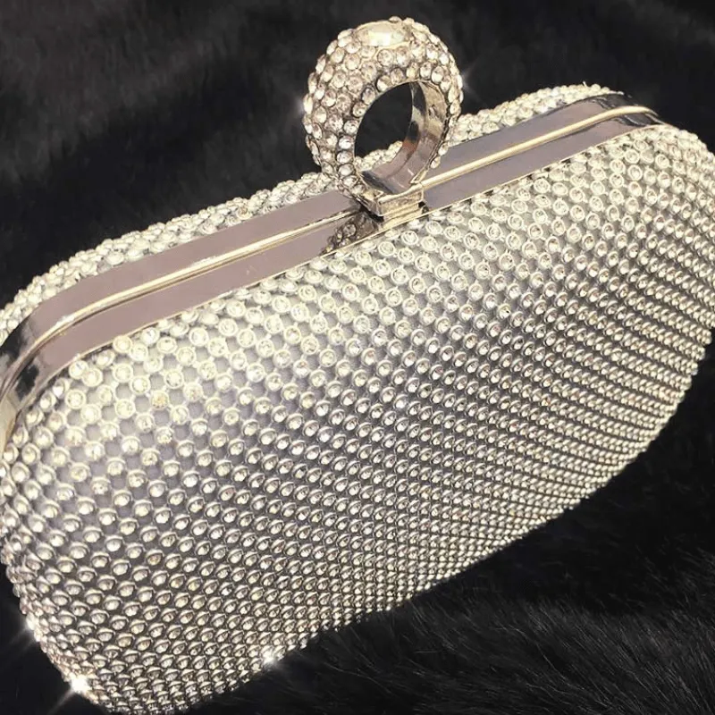 Mimi Silver Ring Clutch