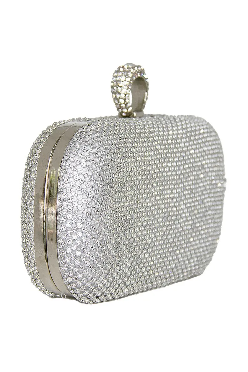 Mimi Silver Ring Clutch