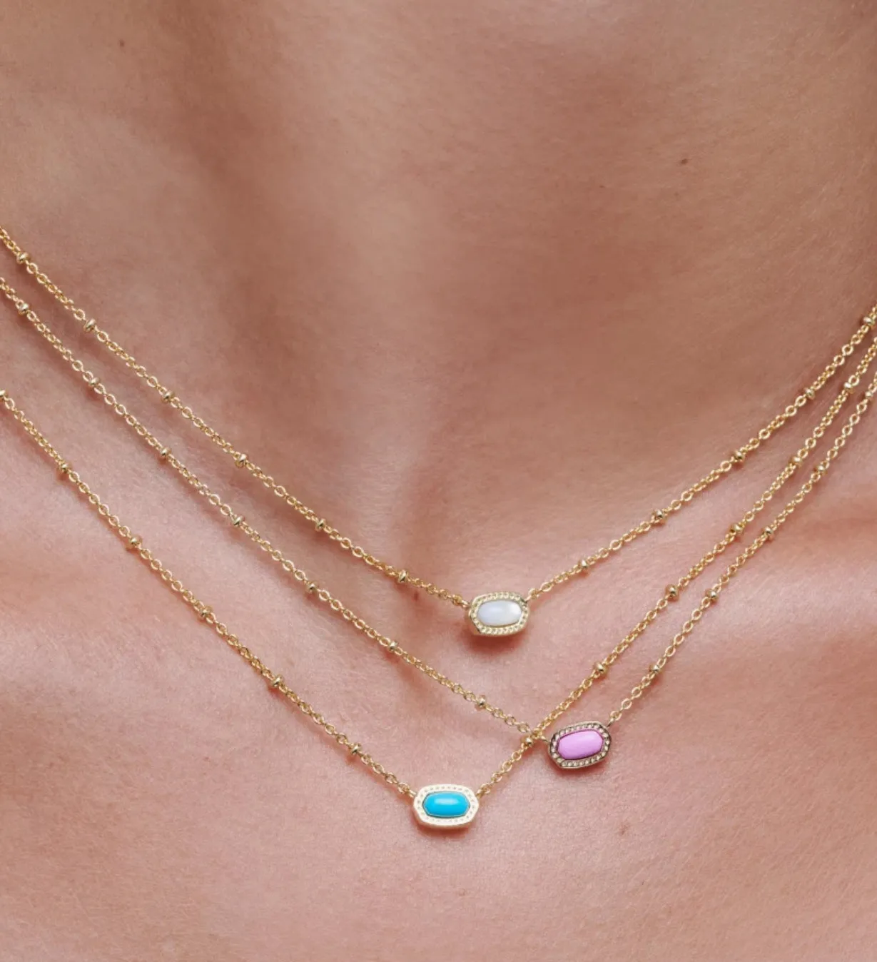 Mini Elisa - Gold Turquoise Magnesite