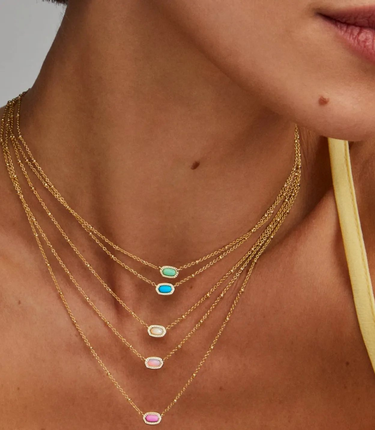 Mini Elisa - Gold Turquoise Magnesite