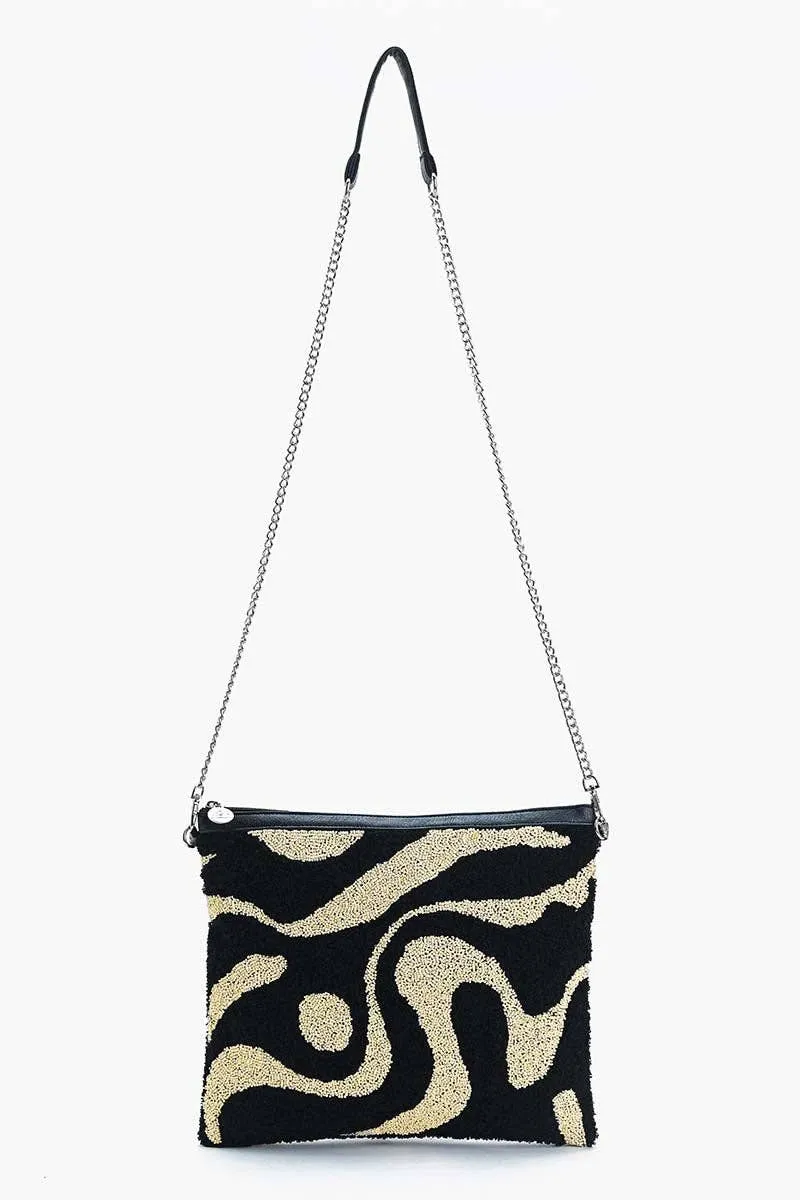 Modern Art Embellished Purse