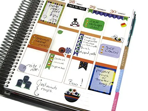 Monthly Planner Stickers Blue and Gold Tone Sampler Stickers Planner Labels Compatible with Erin Condren Vertical Life Planner