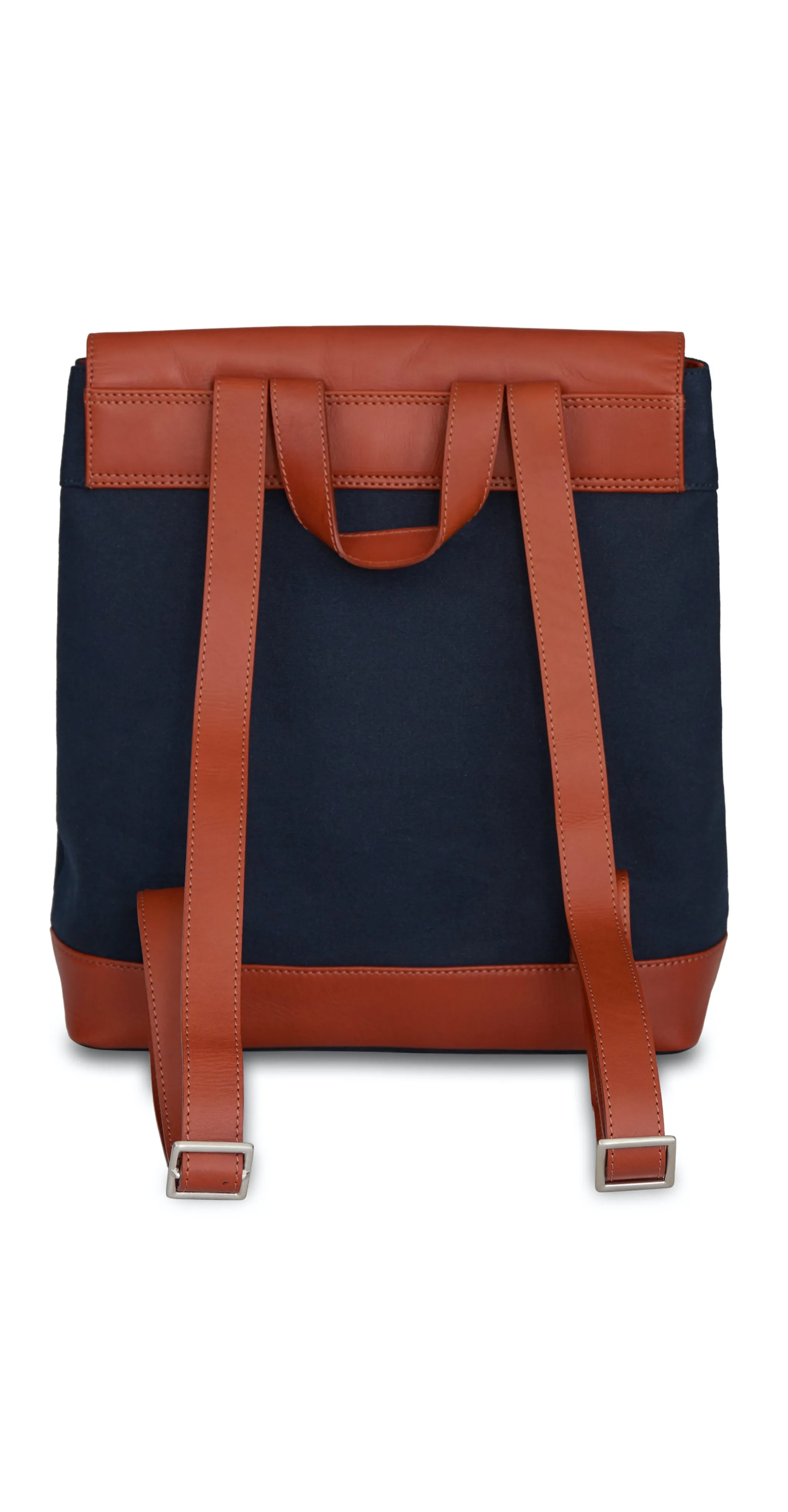 Moraltive Rucksacks - Navy Blue & Tan