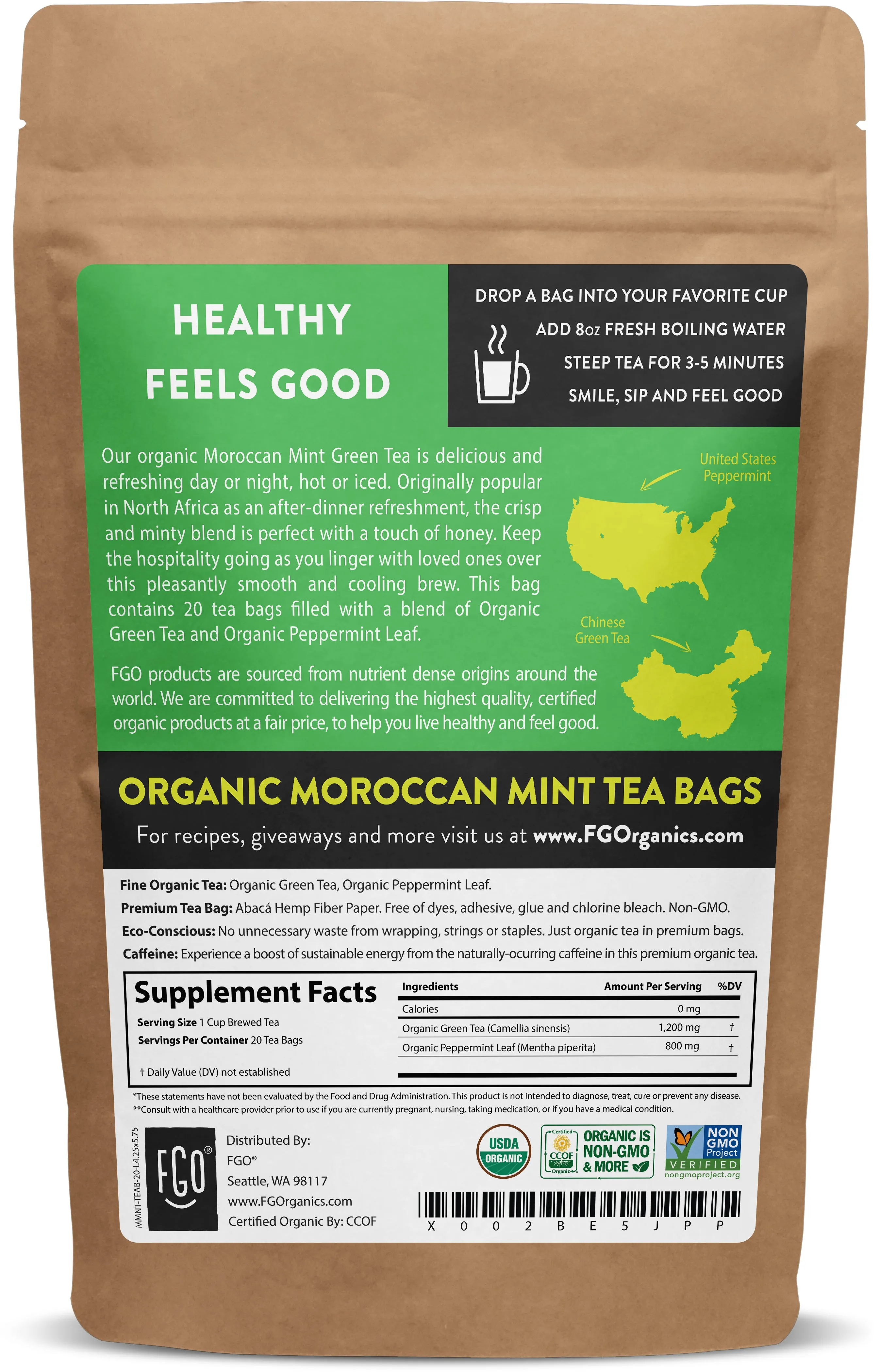 Moroccan Mint Tea Bags