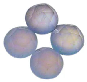 Natural Extra Fine Blue Chalcedony - Round Rose Cut Cabochon - AAA  Grade