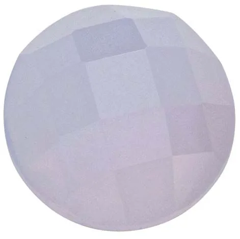 Natural Extra Fine Blue Chalcedony - Round Rose Cut Cabochon - AAA  Grade