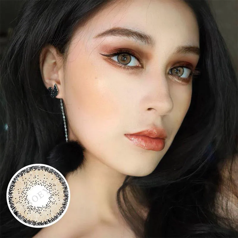 Natural Ocre Colored Contact Lenses Yearly